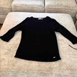 Calvin Klein Black Textured Sweater